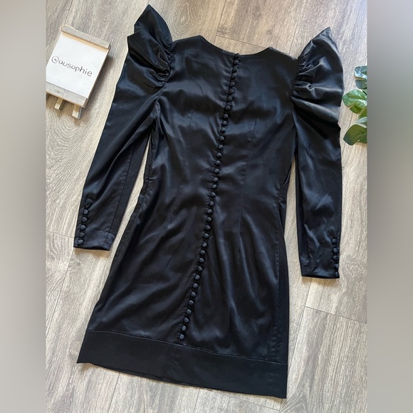 Rare! French connection avant garde puff sleeve Victorian button dress. Size 2 - Picture 1 of 13